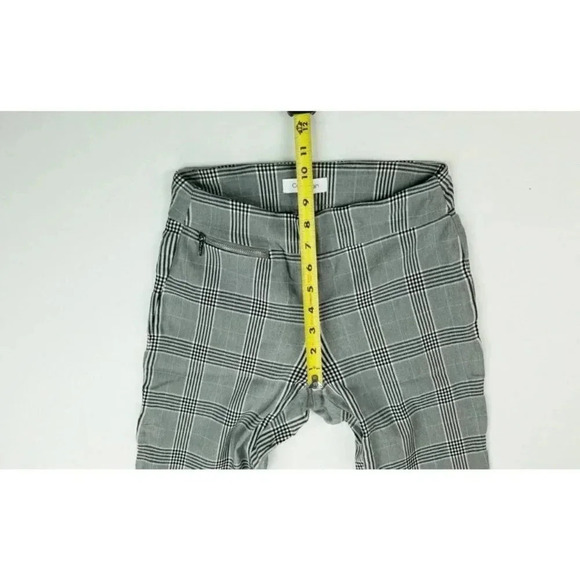 Calvin Klein Size XS Gray Paid Stretch Pull Up Zip Pocket 28 Inch Inseam Pants - Picture 3 of 12